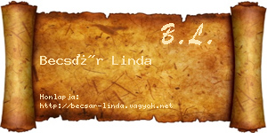 Becsár Linda névjegykártya